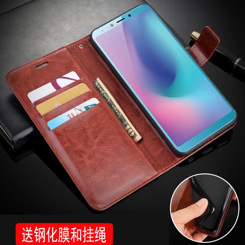 适用 三星a6s手机壳 三星a6s手机套SM一G6200保护套盖乐世a6s皮套galaxya6s防摔翻盖式时尚galaxy a6s软胶壳
