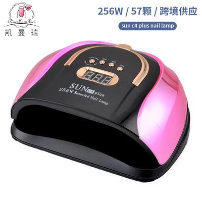 256W大功率美甲灯带提手新手甲油胶美甲烤灯不黑手速干光疗灯跨境