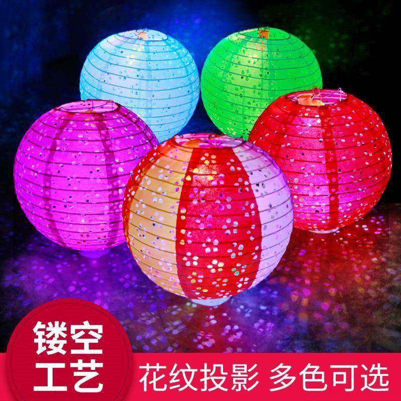 春节新年创意装饰折叠镂空纸灯笼花灯儿童手工古风挂饰布置幼儿园