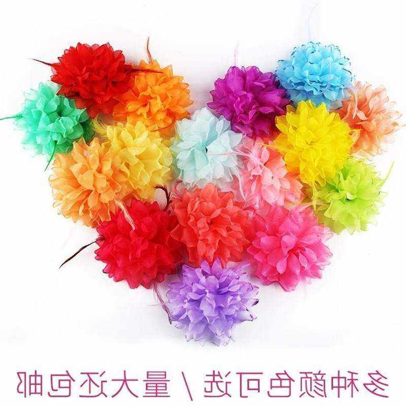 儿童舞蹈头饰小红花复古民族入场欧式女孩手上腕带花戴舞会手拿花