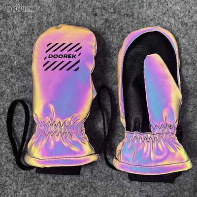 DOOREK新款儿童炫彩反光滑雪手套