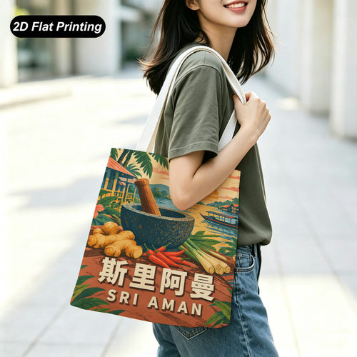 加厚帆布马来西亚城市风情插画