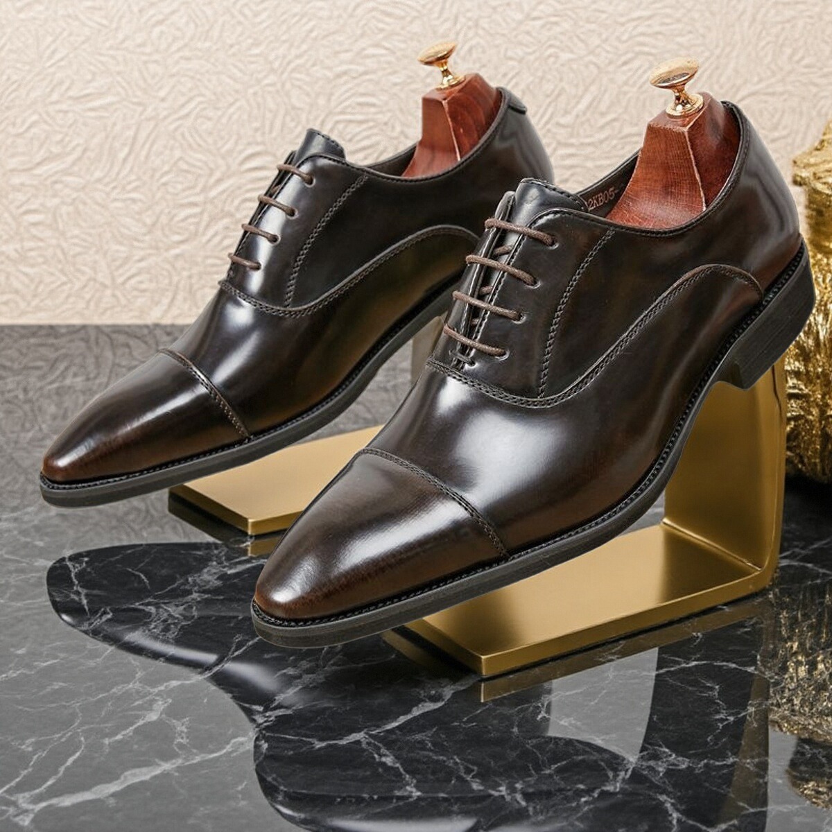 尖头商务正装皮鞋男软底