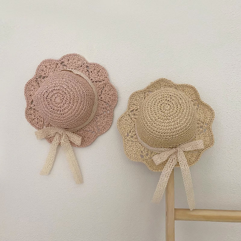 儿童草帽夏季遮阳防晒蕾