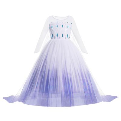Frozen 1&2 Anna Elsa Princess Dress For Girl Birthday Party