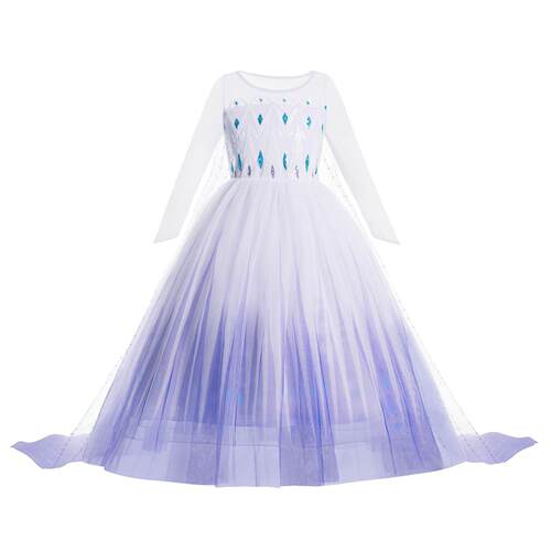 Frozen 1&2 Anna Elsa Princess Dress For Girl Birthday Party