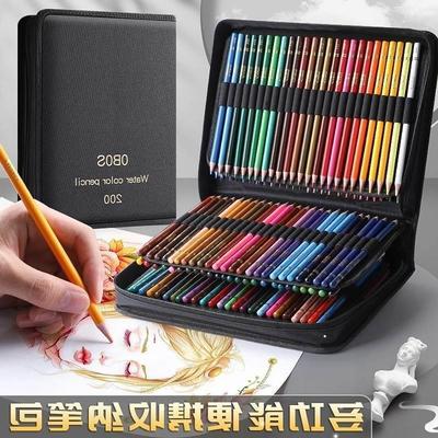 Oil colored pencil students draw 48 color pencils by hand