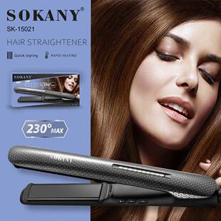 外贸SOKANY15021夹板干卷直拉直板美发夹直板HAIR STRAIGHTENER