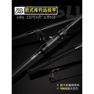 鲤鱼竿CARP杆3.6m3.9米碳素三节并继远投竿欧鲤库钓竿抛竿