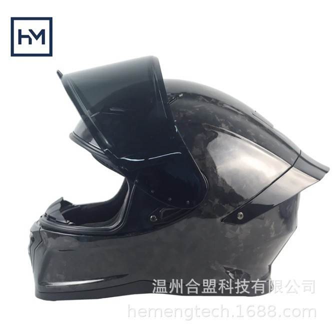 碳纤维摩托车头盔，全盔设计