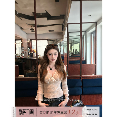 CHANGINGREAL蕾丝内搭打底衫T恤