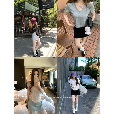 CHANGING REAL 巨好搭！两色卫裙裤运动短裙夏季a字包臀半身裙