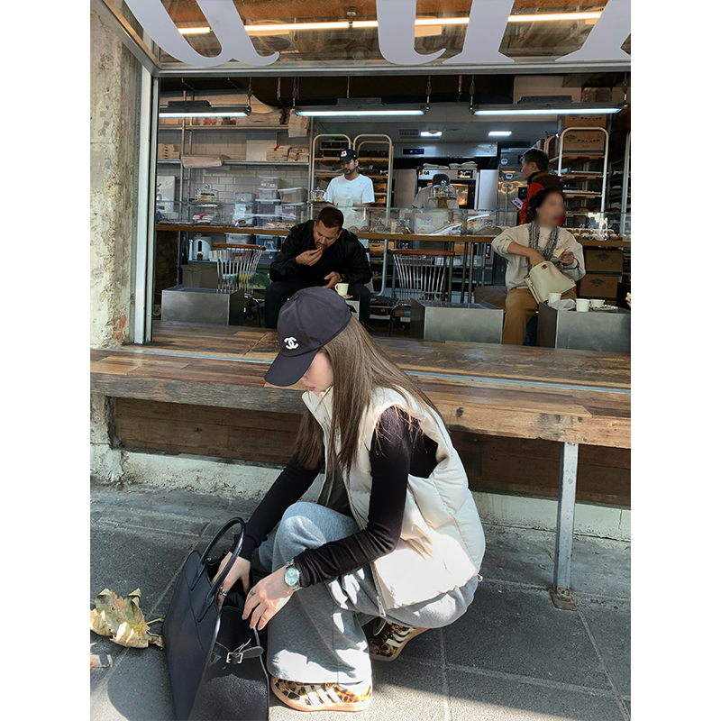 CHANGINGREAL白色马甲羽绒服