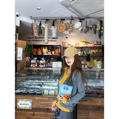 CHANGINGREAL假两件针织衫女