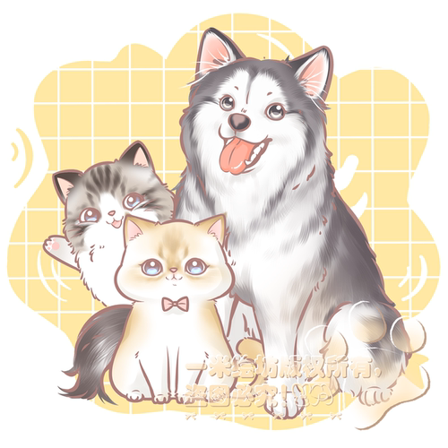 头像定制漫画宠物猫logo设计狗狗