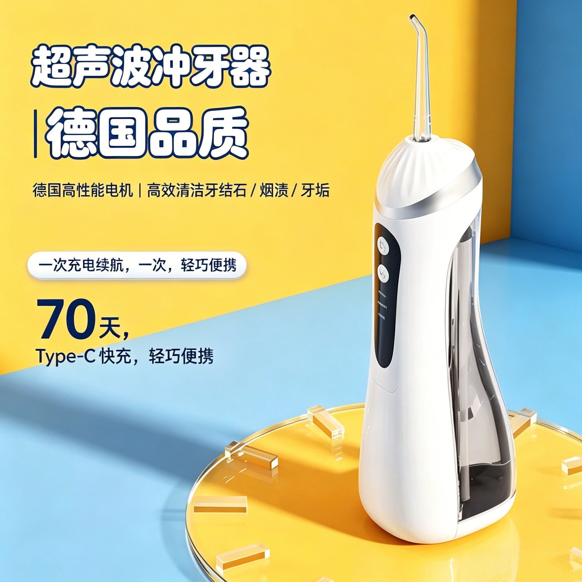 电动冲牙器家用洗牙器便携式水牙线口腔牙齿深度清洁正畸专用