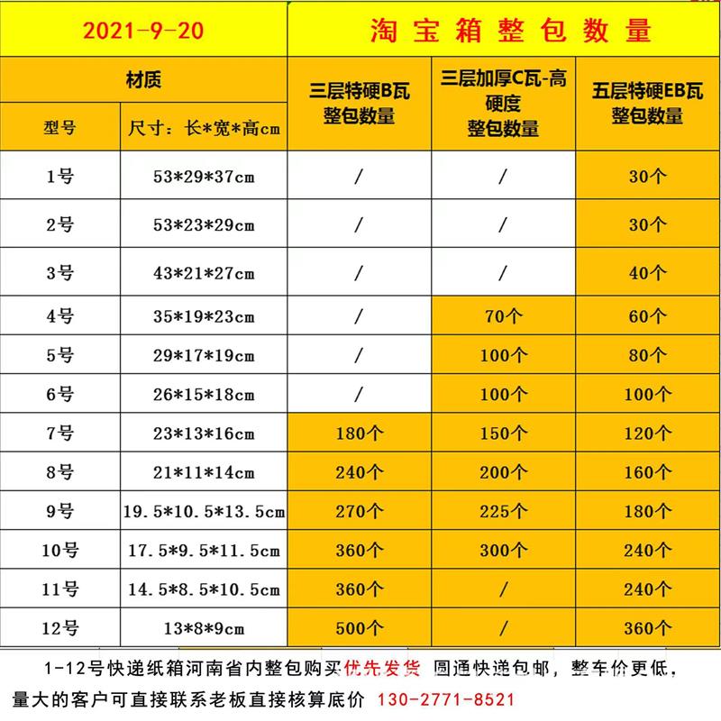 盒子飞机盒子特硬现货打包快递搬家郑州纸箱