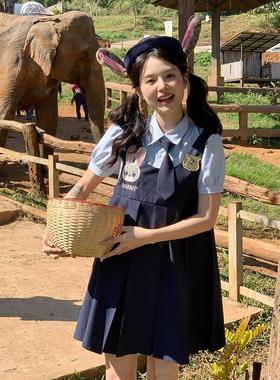 心动突击朱迪套装女可爱兔子警官连衣裙全套女夏新款东京岁时记jk