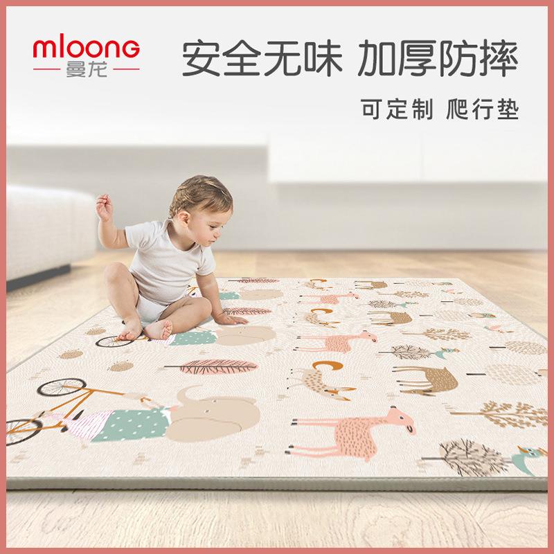 新款曼龙宝宝爬行垫2cm加厚婴儿地垫游戏垫家用无毒xpe儿童爬爬垫