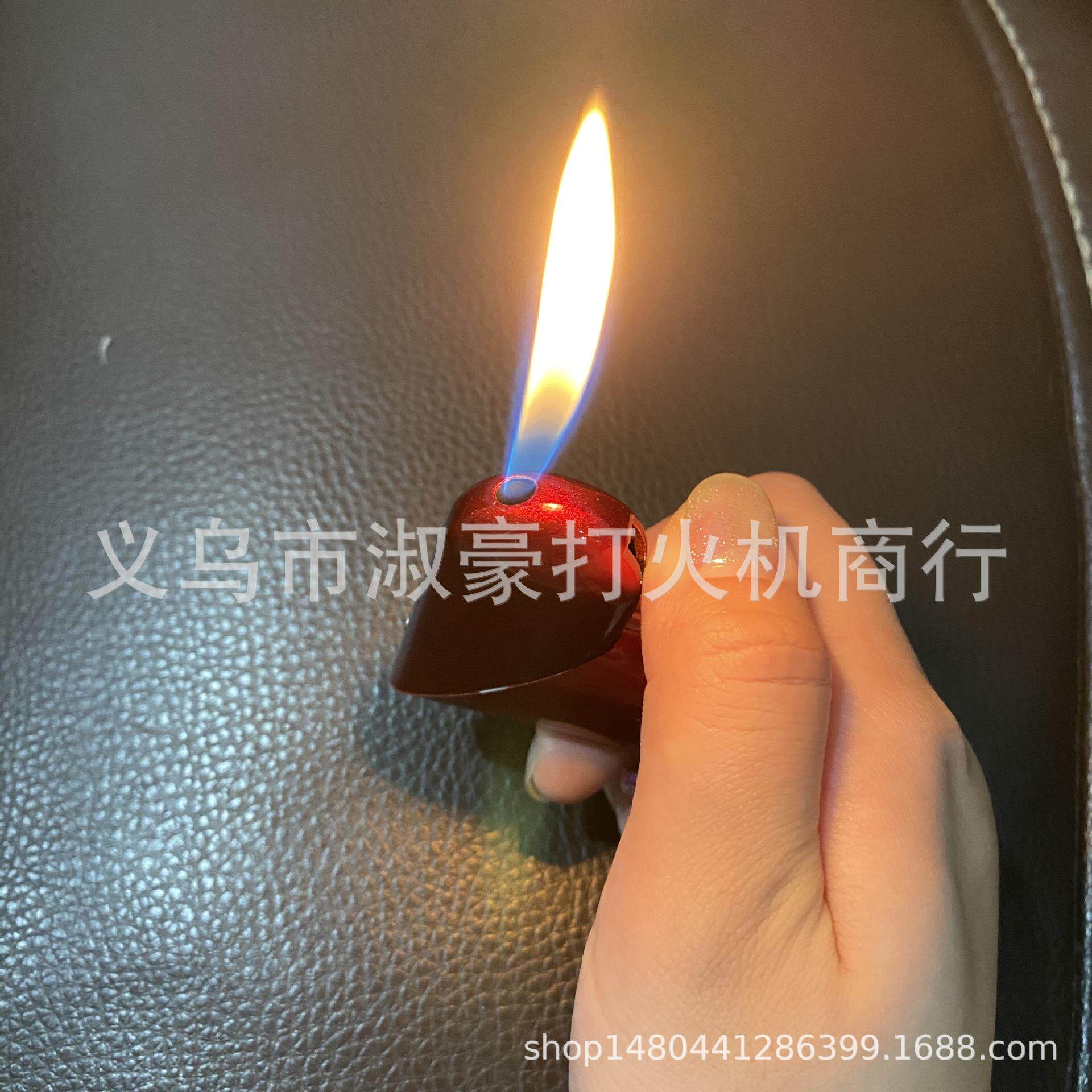 金属桃心折叠打火机心形爱心充气 个性创意礼品明火打火机