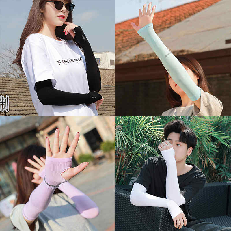 夏季冰爽防晒开车冰丝袖子女袖套男士防紫外线护臂冰袖套手套薄款|ruв категории Женская одежда, футболка - от Buy2taobao.com для оказания профессиональной услуги покупки агента Taobao