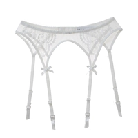 Châu Âu và Hoa Kỳ sợi tơ rỗng sợi phối cảnh siêu mỏng garter gợi cảm vớ sling trượt vớ cỡ lớn - Nịt Tất kẹp giữ tất chân cho nữ