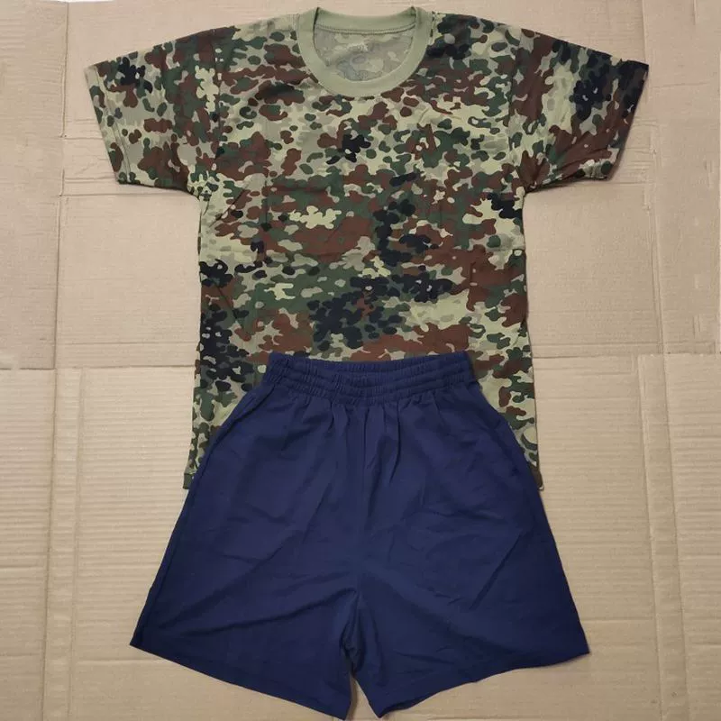 库存薄款体能服套装圆领短袖T恤