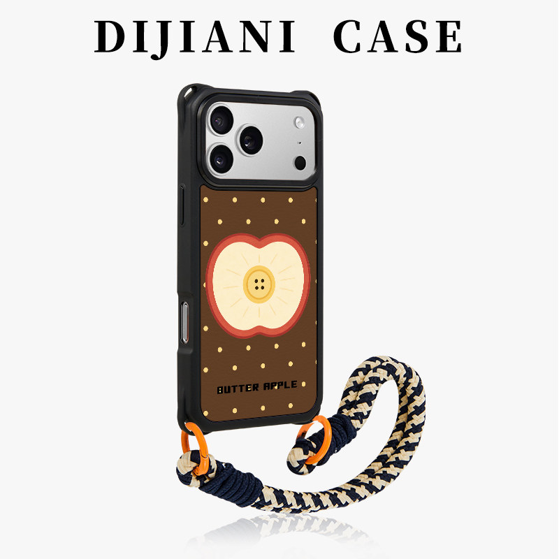 黄油苹果波点适用iPhone17手机壳ins秋冬深棕色17promax磁吸苹果16高级感15pm女款网红14手腕挂绳13斜挎防摔,3C数码配件,手机保护套/壳,淘宝优惠券,粉丝福利购,淘宝优惠卷