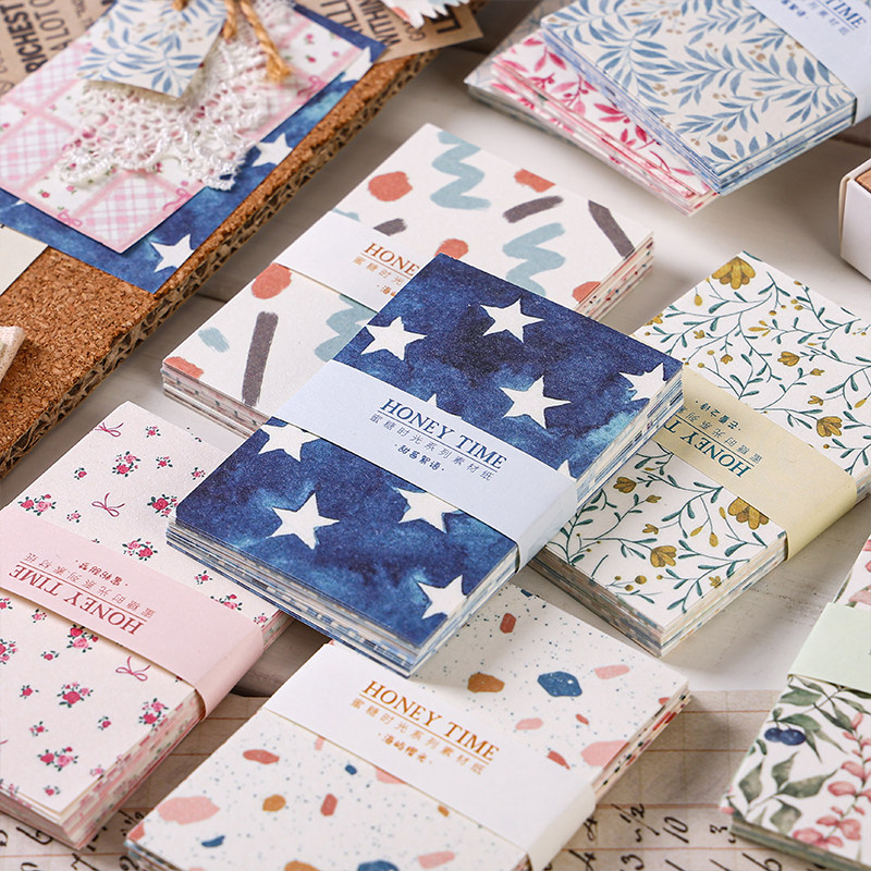 蜜糖时光系列素材纸文艺蕾丝格纹diy装饰手账日记硬卡便签纸幼儿园高颜值无粘性可书写手帐纸痛包打底背景纸,文具电教/文化用品/商务用品,贴纸/立体贴纸,淘宝优惠券,粉丝福利购,淘宝优惠卷