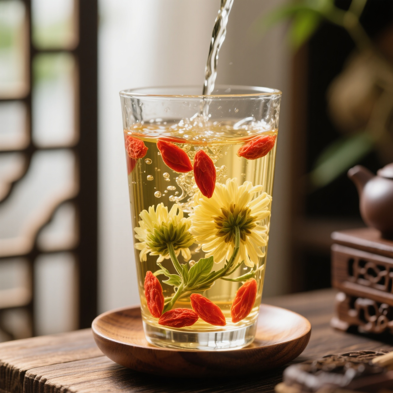 安心品质双有机认证枸杞菊花茶