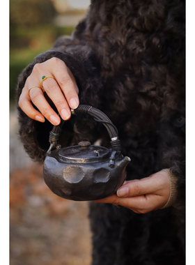 原创【归野】煮水银壶纯手工锻打煮水壶350cc