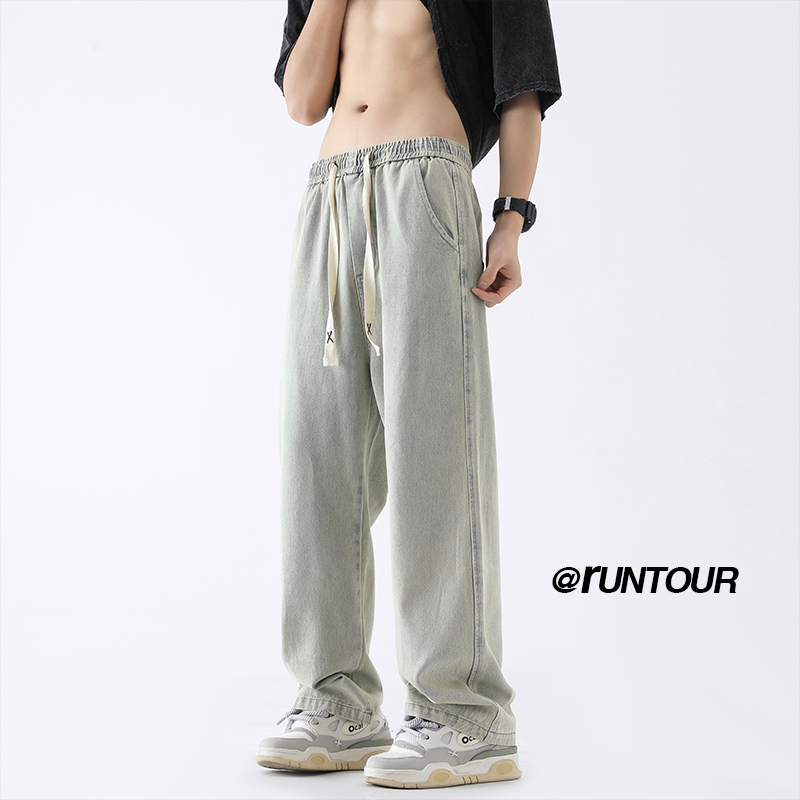 Antiofficial新品MASKTIDE青少年pinksktbs潮流水洗休闲长裤