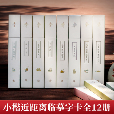 独喜近距离小楷临摹字帖卡