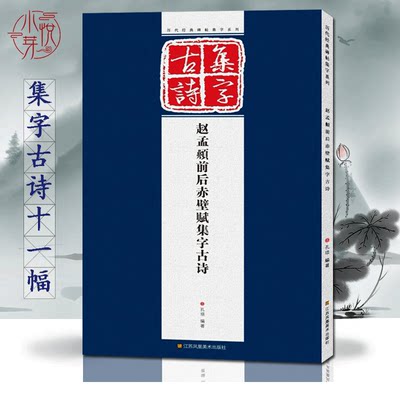 赵孟頫前后赤壁赋集字古诗 完整作品展示+单字放大版 初学者毛笔书法临摹鉴赏教程 赵孟頫行书古文字帖 墨迹历代经典碑帖集字系列