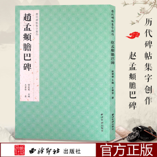 历代碑帖集字创作成语对联诗词楷书毛笔书法碑帖 米字格附简体旁注原碑帖古帖 王华晋著 赵孟頫胆巴碑 赵体楷书入门集字对联作品