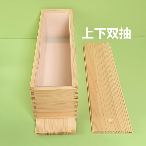 3.5升双抽拉木盒硅胶手工皂模具