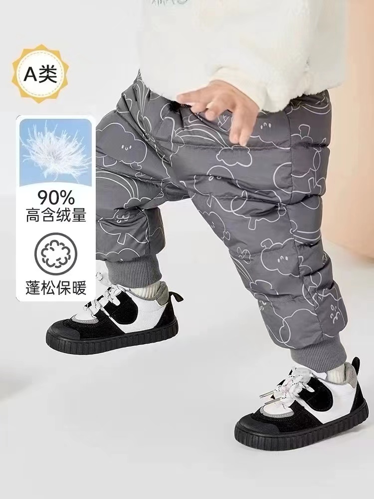 断码清仓婴儿羽绒裤2023冬装1岁小童宝宝高腰护肚保暖裤幼童长裤,童装/婴儿装/亲子装,羽绒裤,淘宝优惠券,粉丝福利购,淘宝优惠卷