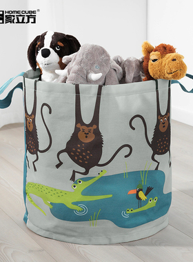 玩具收纳篮布艺折叠防水收纳桶脏衣篮脏衣服收纳筐家用洗衣脏衣篓