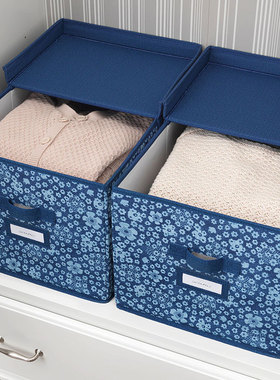 收纳箱整理箱衣服储物箱储物盒布艺收纳盒子收纳盒家用有盖可折叠