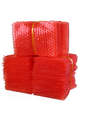 15*20气泡袋红色防静电全新料快递防摔泡沫袋包装泡泡袋子100只