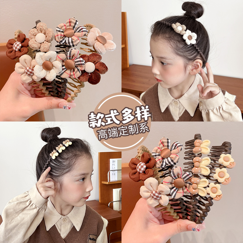 LILX儿童带齿发箍女童防滑压发卡