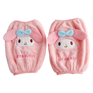 2023新款儿童袖套可爱保暖套袖男女童防污耐脏女孩宝宝毛绒护袖套