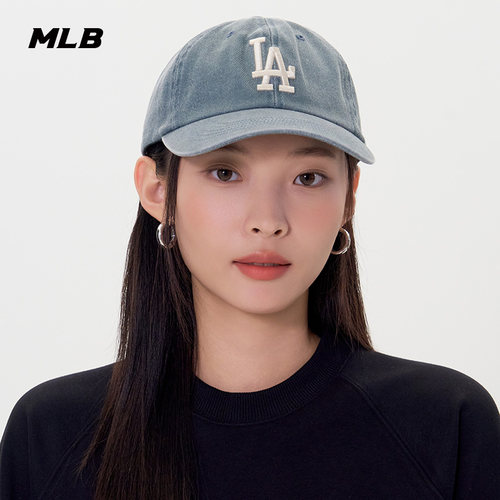 MLB官方  男女同款情侣显脸小时尚复古防晒软顶棒球帽春夏CPVV5