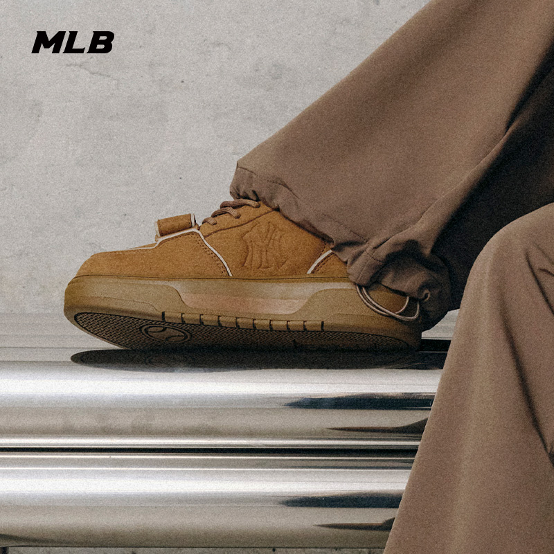 MLB官方 男女情侣时尚复古潮流厚底增高学长鞋25秋冬新款SXP01