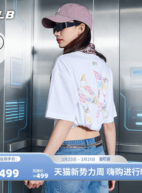 MLB官方 男女情侣潮流涂鸦大logo运动舒适休闲T恤26春季新款TSB14
