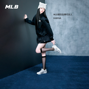 MLB官方天猫首发KARINA同款甜美缎面芭蕾仙风薄底鞋26春新款SXCE2