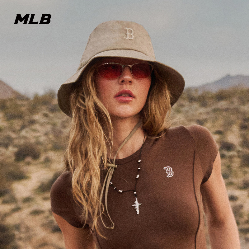 MLB官方男女同款GORE-TEX显脸小防风透气渔夫帽26夏季新款HTB90图片