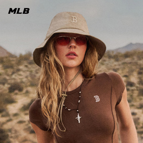 MLB官方男女同款GORE-TEX显脸小防风透气渔夫帽26夏季新款HTB90