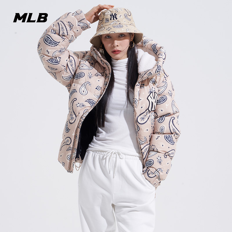 MLB官方男女情侣连帽羽绒服