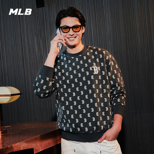 官方套头卫衣MLB男女情侣运动